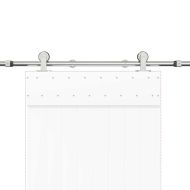 Механизъм за плъзгаща врата 200 см неръждаема стомана сребрист