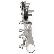 Механизъм за плъзгаща врата 200 см неръждаема стомана сребрист