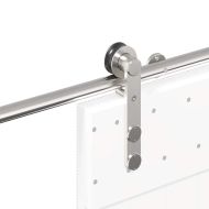 Механизъм за плъзгаща врата 200 см неръждаема стомана сребрист