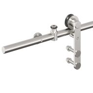 Механизъм за плъзгаща врата 200 см неръждаема стомана сребрист