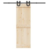 Комплект механизъм за плъзгаща врата, 200 см, стомана, черен