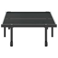 Рамка за легло без матрак Сгъваема черна 80x200 cm Стомана