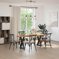 Рамка за легло без матрак, восъчнокафяво, 90x200 см, бор масив