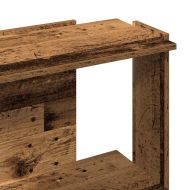 Библиотека 3 рафта старо дърво 60x30x80 см инженерно дърво