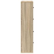 Библиотека, сонома дъб, 60x24x101,5 см, инженерно дърво