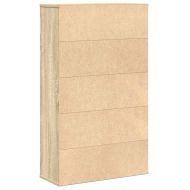 Библиотека, сонома дъб, 60x24x101,5 см, инженерно дърво