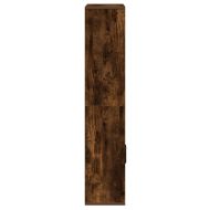 Библиотека, опушен дъб, 60x24x120 см, инженерно дърво