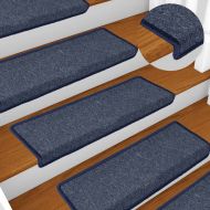 Изтривалки за стълби, 30 бр., 65x21x4 см, тъмносиви и сини, правоъгълни, кант