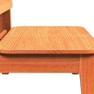 Градински стол Wax Brown 60x52,5x72 cm масивна дървесина бор