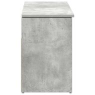 Пейка за обувки, бетонно сив, 102x30,5x45 см, инженерно дърво