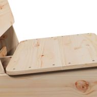 Градински столове 2 бр меденокафяви 60x64x70,5 см бор масив