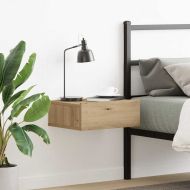 Плаващо нощно шкафче Artisan Oak 40x32x15cm Инженерна дървесина