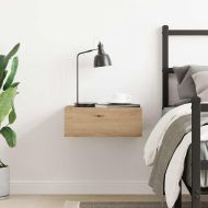 Плаващо нощно шкафче Artisan Oak 40x32x15cm Инженерна дървесина