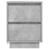 Нощни шкафчета с LED осветление 2 бр., бетонно сиво 38x34x50 cm