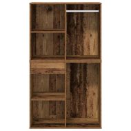 Комплект тоалетка с LED Старо дърво