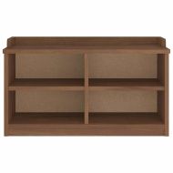 vidaXLL Пейка за антре SANDNES 87x40x50 cm Масивна дървесина Бор