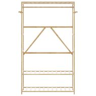 Закачалка за дрехи с рафтове 110x40x175 см бамбук