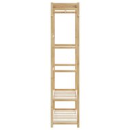 Закачалка за дрехи с рафтове 110x40x175 см бамбук