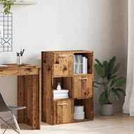 Рафт за книги от старо дърво 60,5x30x90 cm Инженерна дървесина