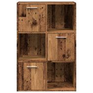 Рафт за книги от старо дърво 60,5x30x90 cm Инженерна дървесина
