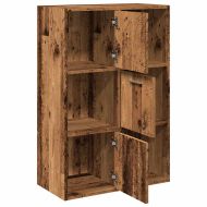 Рафт за книги от старо дърво 60,5x30x90 cm Инженерна дървесина