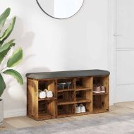 Пейка за обувки от старо дърво 102x32x50 cm Инженерна дървесина