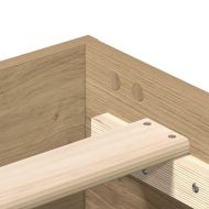 Рамка за легло без матрак дъб артизан 100x200см инженерно дърво