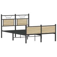 Рамка за легло без матрак сонома дъб 120x200 см инженерно дърво