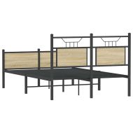 Рамка за легло без матрак сонома дъб 120x200 см инженерно дърво