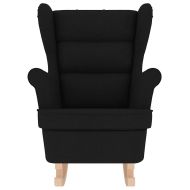 Люлеещ се стол черен 74x90x102 cm плат