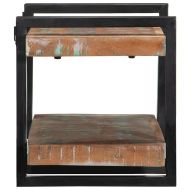 Стенен рафт Многоцветен масивен дървен материал Възстановена