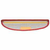 Изтривалки за стълби, 30 бр., 65x21x4 см, червени, полукръгли, големи