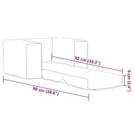 Детски диван-легло розов мек плюш