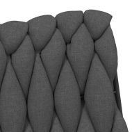 Въртящ се офис стол, тъмносив, текстил