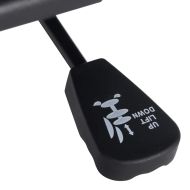 Въртящ се офис стол, тъмносив, текстил