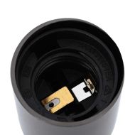 Лампи 2 бр. лъскави черни E27