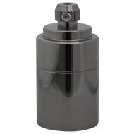 Лампи 2 бр. лъскави черни E27