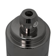 Лампи 2 бр. лъскави черни E27