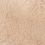 Шаги килим с дълъг косъм, NAVARRA, Бежов, 120x120 см, полиестер