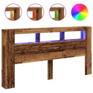 LED табла за глава Старо дърво Инженерна дървесина