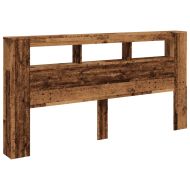 LED табла за глава Старо дърво Инженерна дървесина