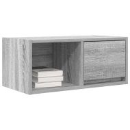 ТВ шкафове 2 бр Сив сонома 60x31x25,5 см инженерно дърво