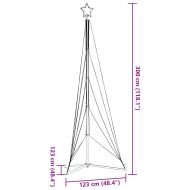 LED коледна елха 525 светодиода синьо 302 см