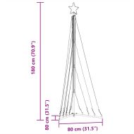 LED коледна елха 339 светодиода синьо 187 см