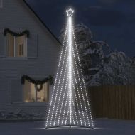 LED коледна елха 789 светодиода студено бяло 476 см