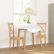 трапезни столове 2 бр. масивна дървесина гума