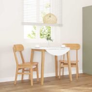 трапезни столове 2 бр. масивна дървесина гума