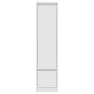 Висок шкаф, бял 29,5x34x119,5 см, инженерно дърво