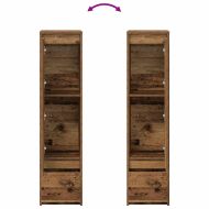 Висока дъска Старо дърво 29,5x34x119,5 см инженерно дърво