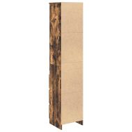 Висока дъска опушен дъб 37,5x35x180 см инженерно дърво